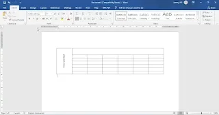 Cara Membuat Tulisan Vertikal di Tabel Word