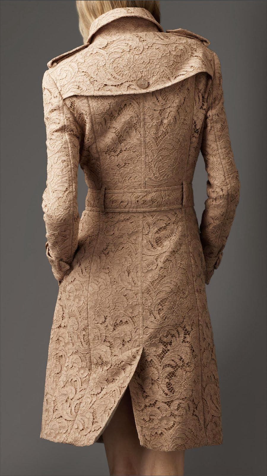 Gorgeous Long Lace Trench Coat 