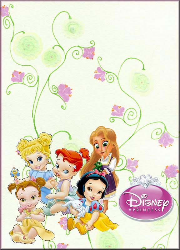 Princesas Bebés Disney: invitaciones para imprimir gratis 