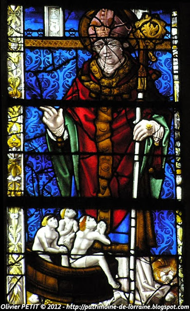 Saint-Nicolas (XVIe siècle)- Vitrail de l'église Saint-Côme-et-Saint-Damien de Vézelise (54)