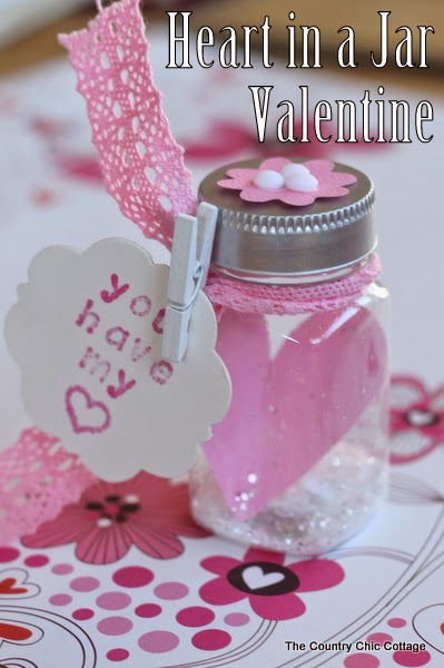 valentine flower pot ideas Mason Jar Valentine Craft Heart | 399 x 600