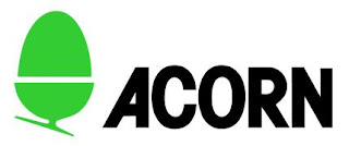 Acorn Electron Computer logo, oak, limegreen, black, logo