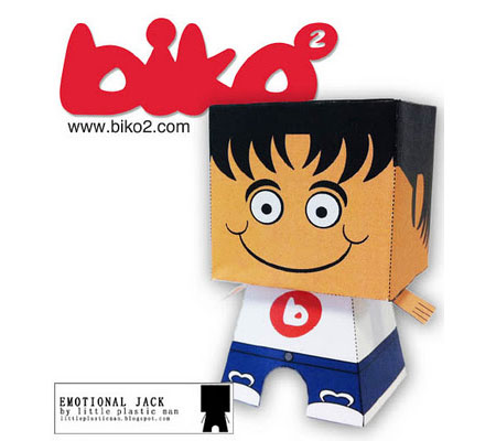 Emotional Jack Biko2 Paper Toy