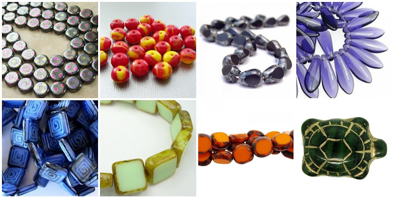 Assorted Fancy Czech Glass Beads