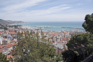 A panoramic view of the Ligurian resort of  Sanremo, home of the eponymous song festival