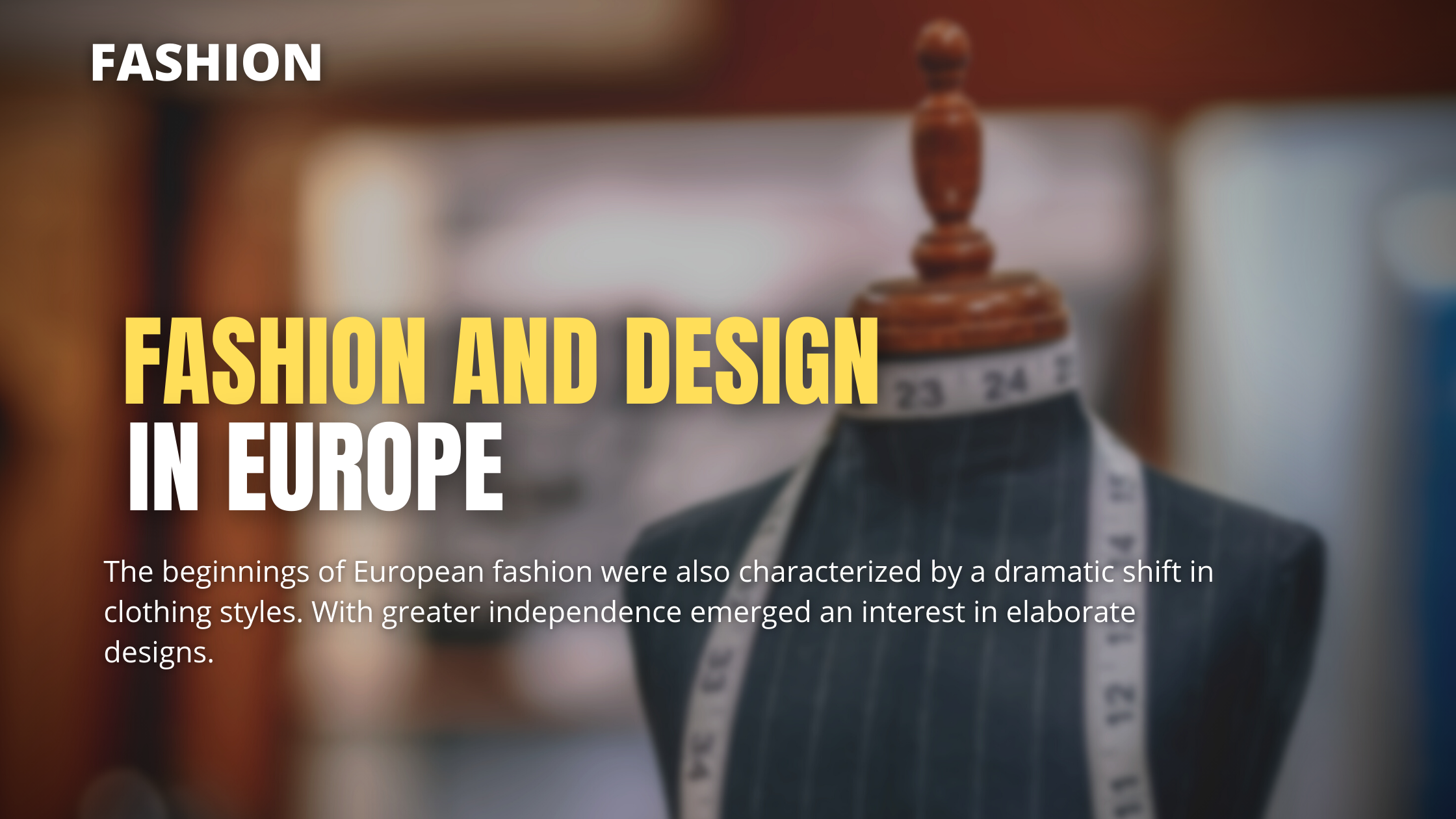 #Fashion and #Design in #Europe and the #western