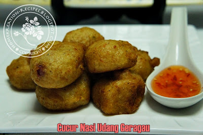 HomeKreation - Kitchen Corner: Cucur Nasi Udang Geragau 