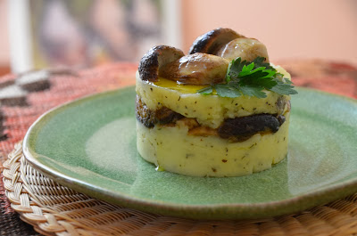 tortino di patate e funghi porcini