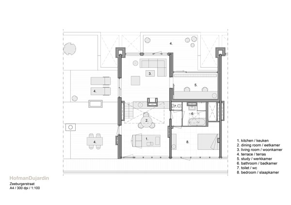 SMALL APARTMENT MODERN DESIGN SKETCH