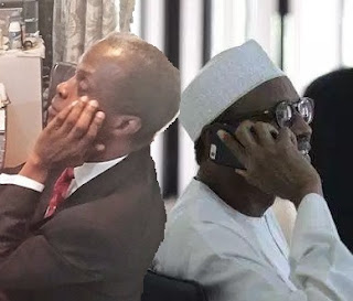 Buhari Osinbajo on phone call