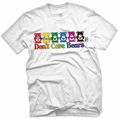 Fuller Designs x outsmART originals “Don’t Care Bears” White T-Shirt
