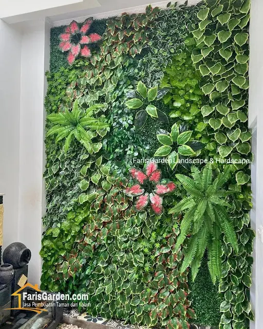 Jasa Vertical Garden Surabaya | Tukang Taman Vertical Asli & Vertical Sintetis di Surabaya