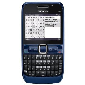 Nokia E63-2 Unlocked Phone with 2 MP Camera, 3G, Wi-Fi, Media Player, and MicroSD Slot--U.S. Version with Warranty (Ultramarine Blue)