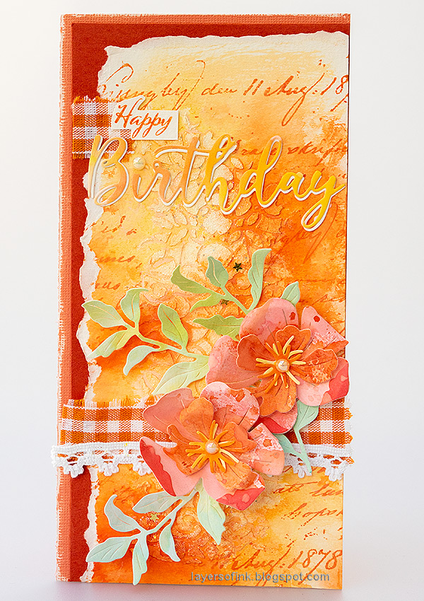 Layers of ink - Apricot Textured Background Tutorial by Anna-Karin Evaldsson.