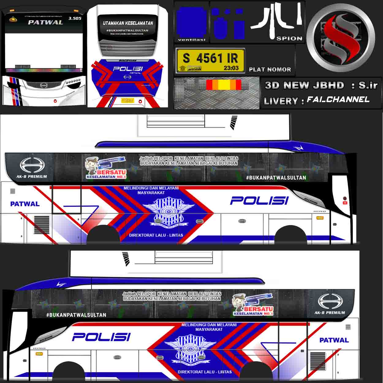 download livery yudistira hd polisi