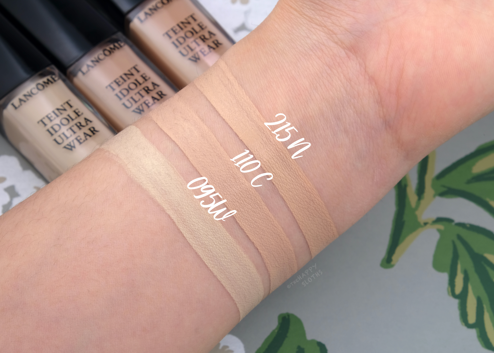Lancôme | Teint Idole Ultra Wear All Over Concealer in "215", "110" & "095": Review and Swatches