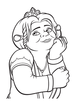 Free Coloring Pages 4 Free Princess Fiona Shrek Coloring Pages