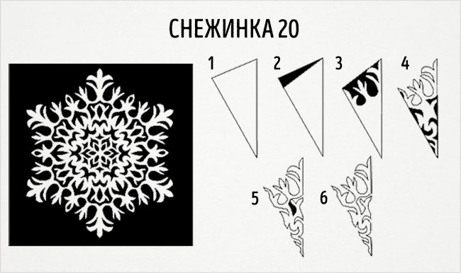 20 schemes is a delightful snowflakes out of paper