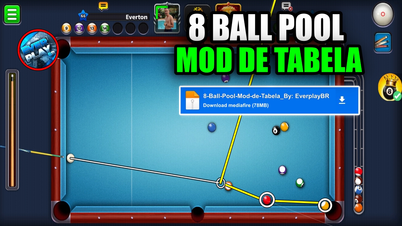 8 BALL POOL MOD DE TABELAS ATUALIZADO - EVERPLAY BR