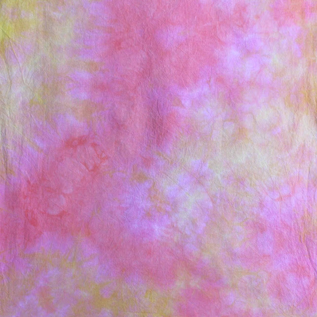 Helen O'Hara The Hoarders Art Room tie dye pink yellow