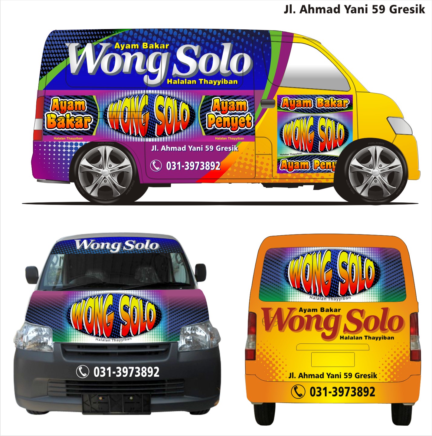 BRANDING GRANMAX WONG SOLO Branding Mobilstriping Decal