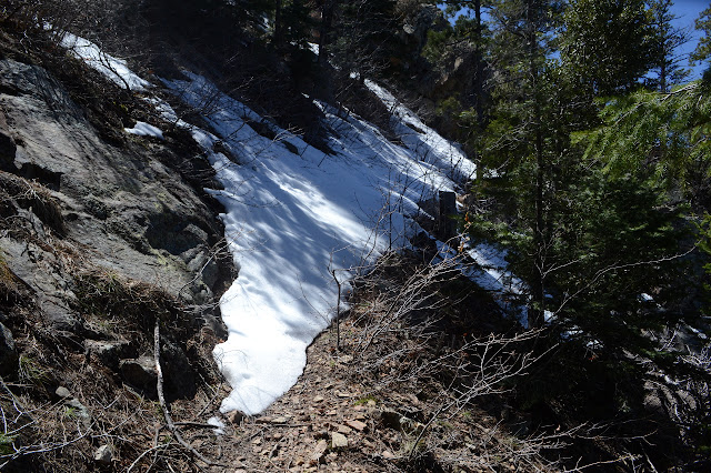 snow on trail