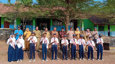 Polsek Baradatu Gelar Police Goes To School Di UPT SMPN 04 Baradatu