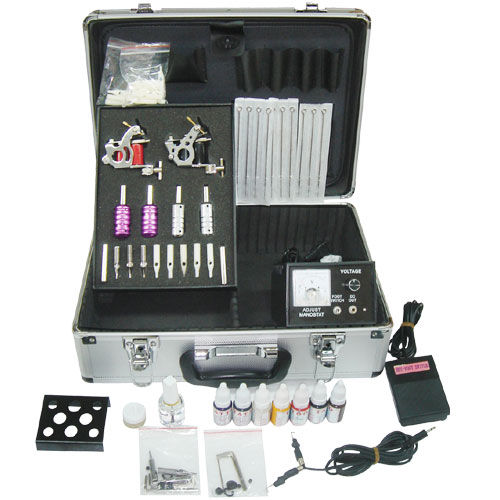 See larger image: Complete Tattoo Kit 1 Machine Gun Power Ink Grip D30-5