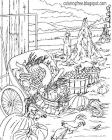 Drawing ideas autumn harvest complex vegetable plantation beautiful garden coloring pages for adults