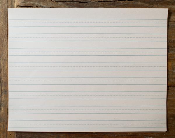 retro handwriting practice paper