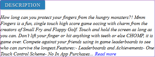 Mmm Fingers game review