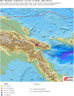 Cutremur major cu magnitudinea de 7,6 grade in Papua-Noua Guinee