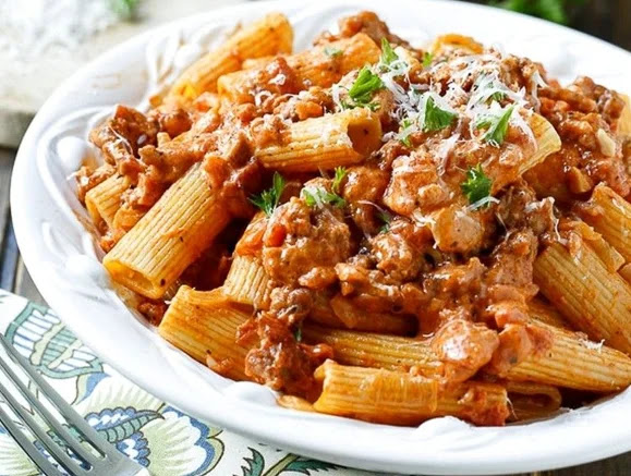 Perfect Spicy Sausage Baked Rigatoni Recipe