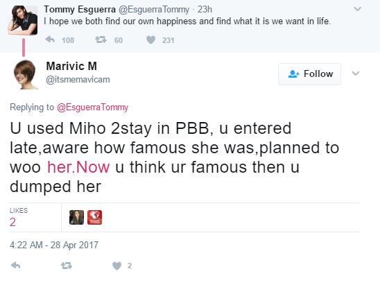 'Ginamit Mo Lang Si Miho Para Sumikat!'  Furious Netizens Called Tommy Esguerra A User!