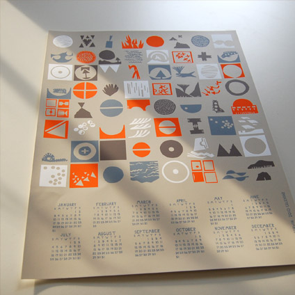 daily paper fix: calendar + poster