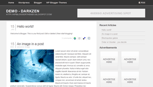 DarkZen Blogger Blogspot Blog XML Beta Template