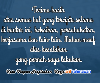 Kumpulan Kata Ucapan Perpisahan Kerja - Operator Sekolah