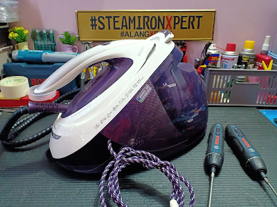 Penerangan Steam Iron Philips dan Tempat Baiki Steam Generator Iron Melaka. alangXpert, steamironXpert, xpertrepair