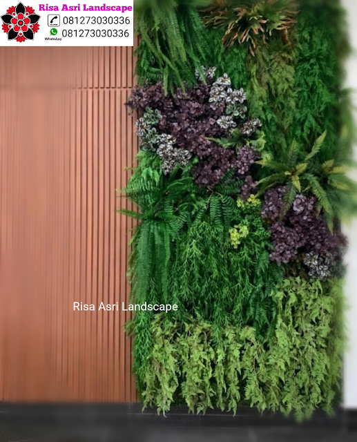 Risa Asri Landscape - Galeri Vertical Garden Tanaman Daun Asli & Palsu Atau Plastik Sintetis Artifisial