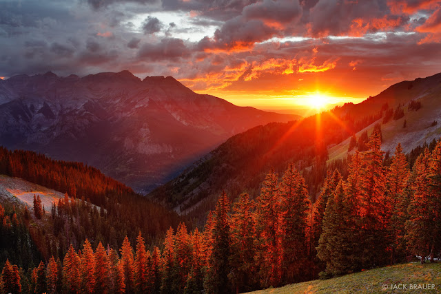 Natural Sunset in Mountain and Clouds, Can You Imagine?