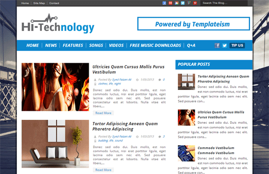 Hi-Tech Technology Blogger Template Hi-Tech Technology Blogger Template