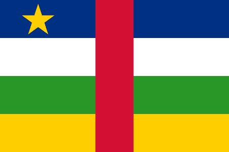 Bendera negara Afrika Tengah