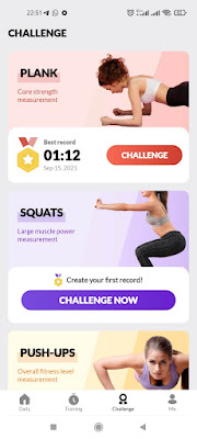 tantangan workout