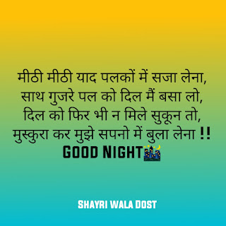 30+ Good Night Shayari in Hindi – गुड नाईट शायरी