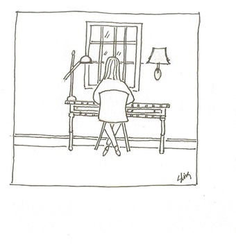 Lamp Picture Desk