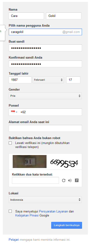 cara membuat email di google