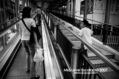 Mid-Level Escalators, Central, Hong Kong, 2007