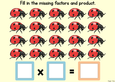 Multiplication Arrays Groups Spring Animals