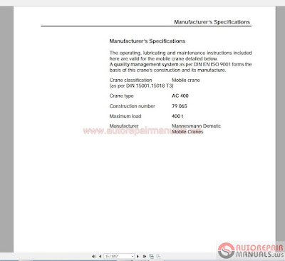 Terex AC400_SN79068 (G) Shop Manual Full Download