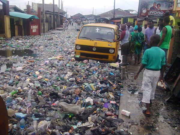 Disgusting Photos Of Kojo Street In Ajegunle, Lagos After The Rain
